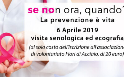 Il 6 aprile seconda giornata della prevenzione contro il tumore al seno
